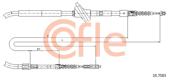 COFLE Seilzug, Feststellbremse