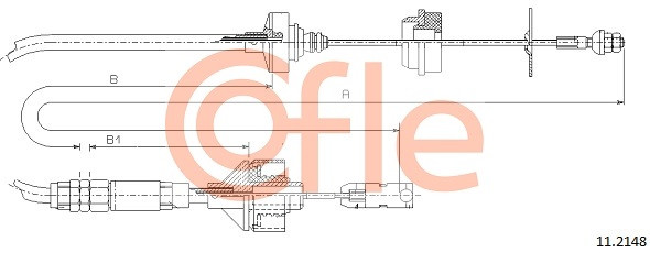 COFLE Seilzug, Kupplungsbetätigung