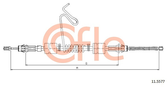 COFLE Seilzug, Feststellbremse