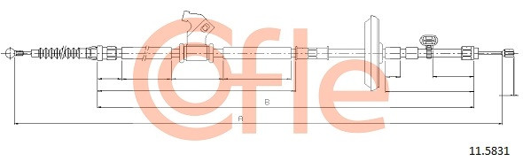 COFLE Seilzug, Feststellbremse
