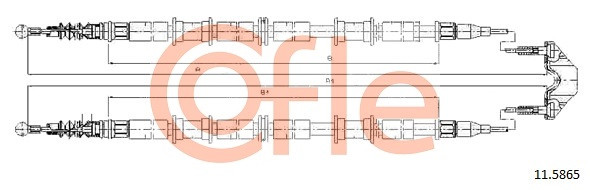 COFLE Seilzug, Feststellbremse