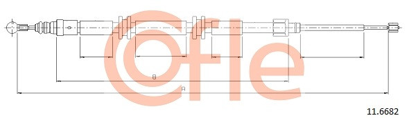 COFLE Seilzug, Feststellbremse