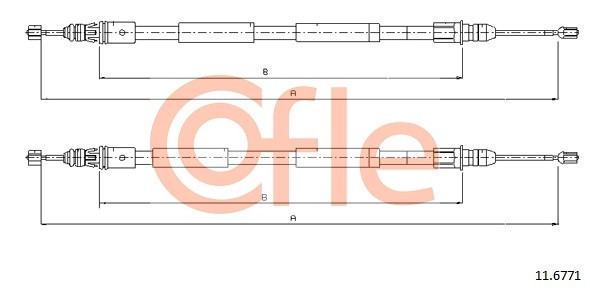 COFLE Seilzug, Feststellbremse