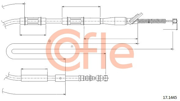 COFLE Seilzug, Feststellbremse