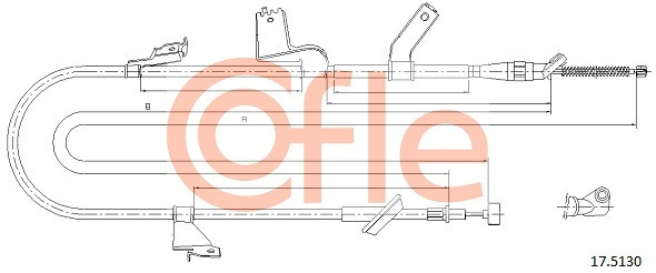 COFLE Seilzug, Feststellbremse