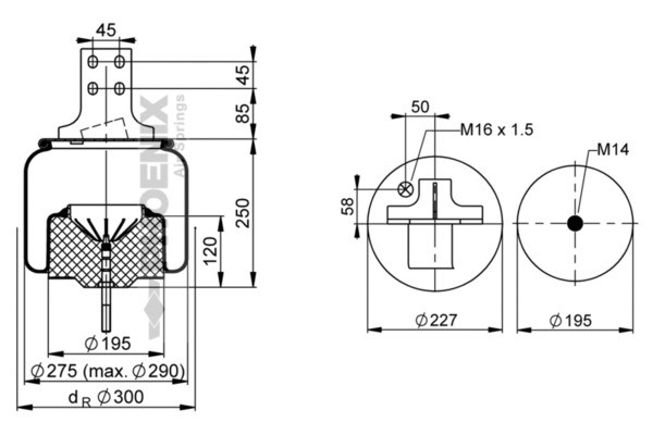 PHOENIX Federbalg, Luftfederung