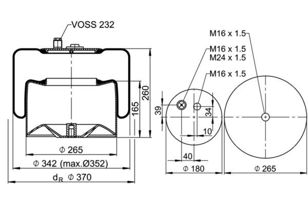 CONTITECH AIR SPRING Federbalg, Luftfederung