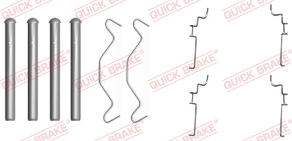 QUICK BRAKE Zubehörsatz, Scheibenbremsbelag