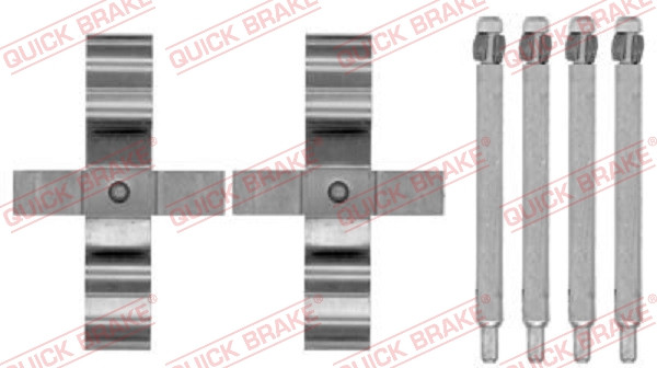 QUICK BRAKE Zubehörsatz, Scheibenbremsbelag