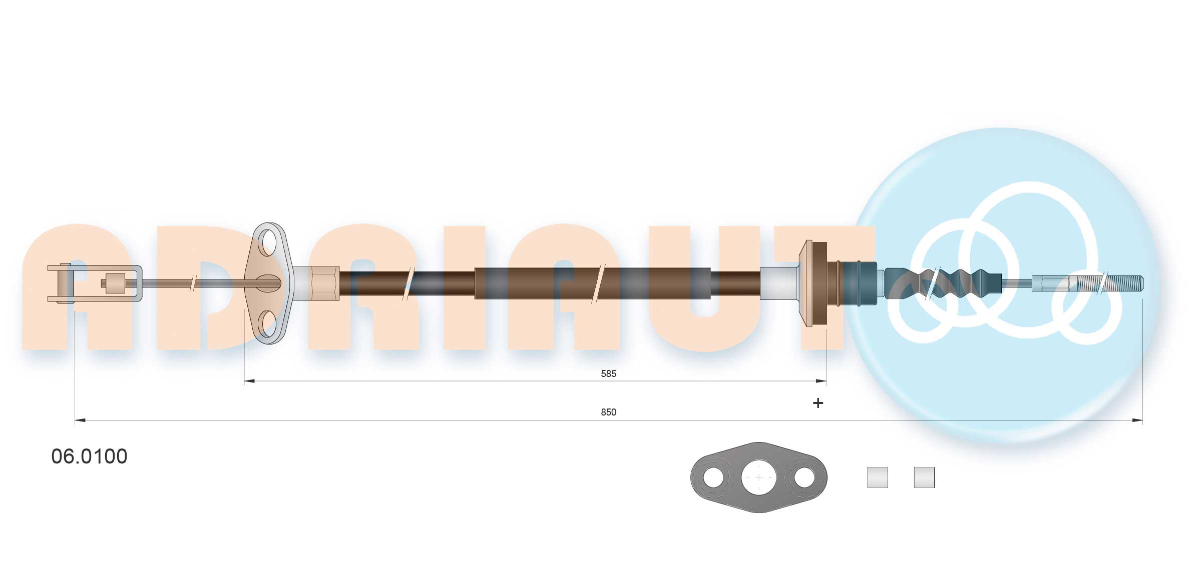 ADRIAUTO Seilzug, Kupplungsbetätigung