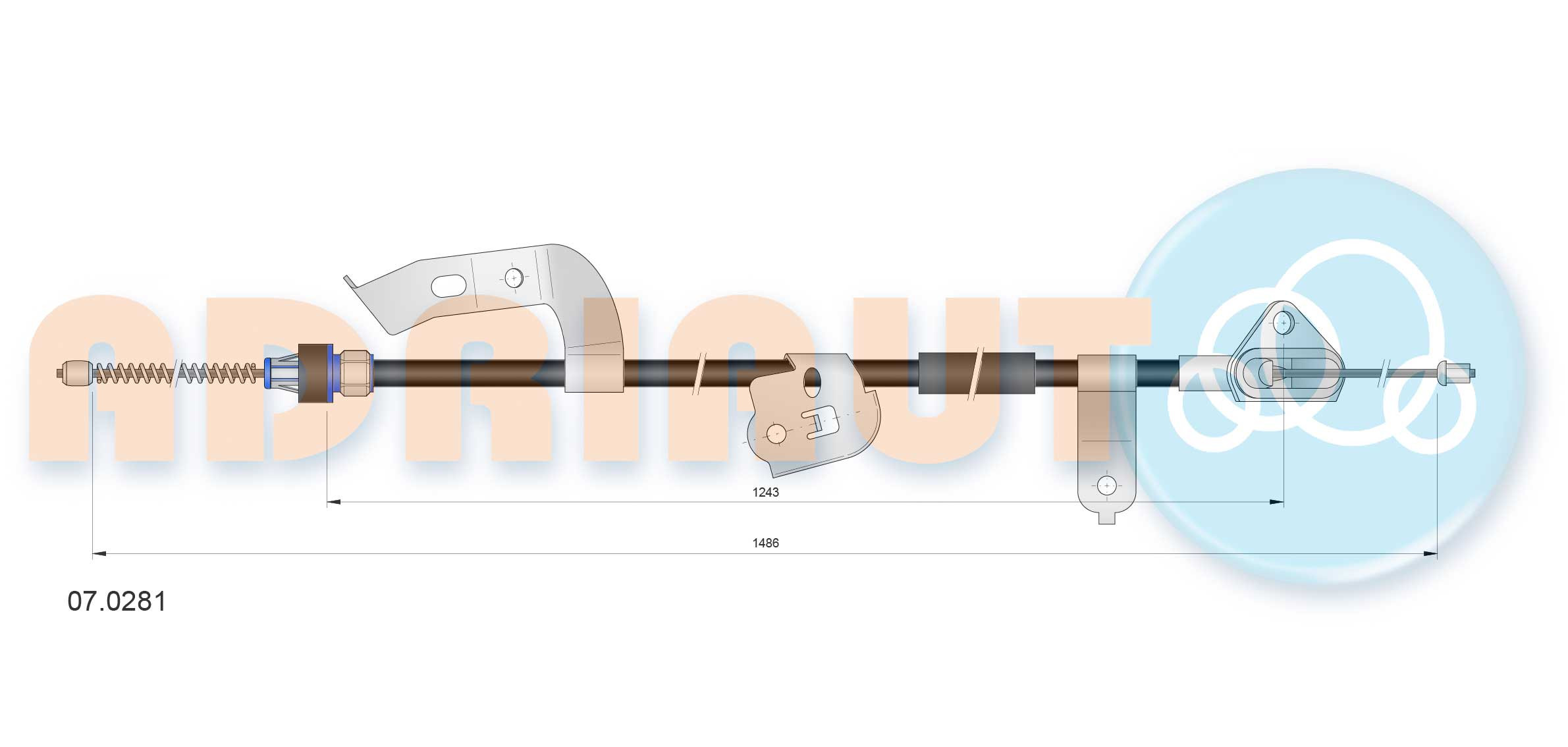 ADRIAUTO Seilzug, Feststellbremse