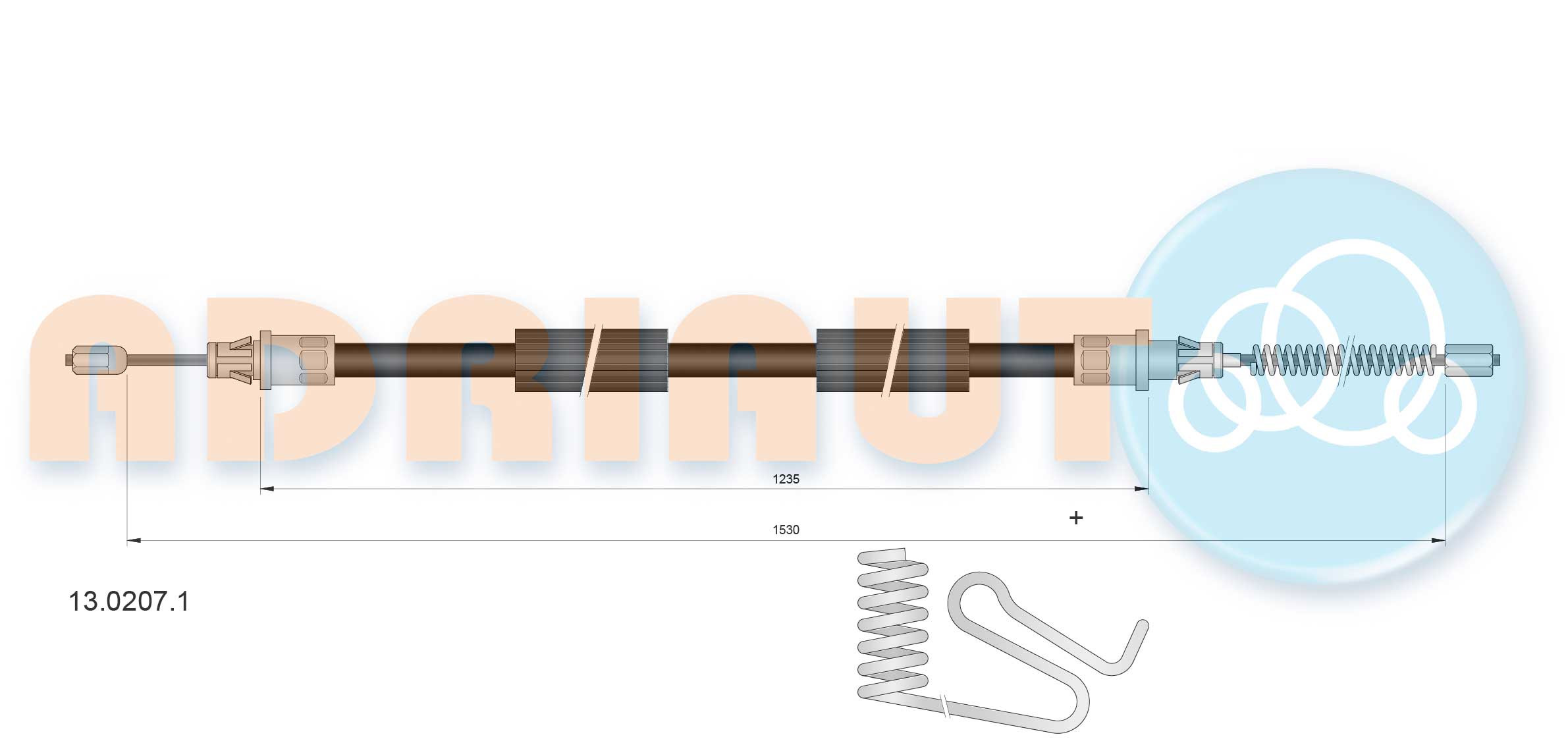 ADRIAUTO Seilzug, Feststellbremse