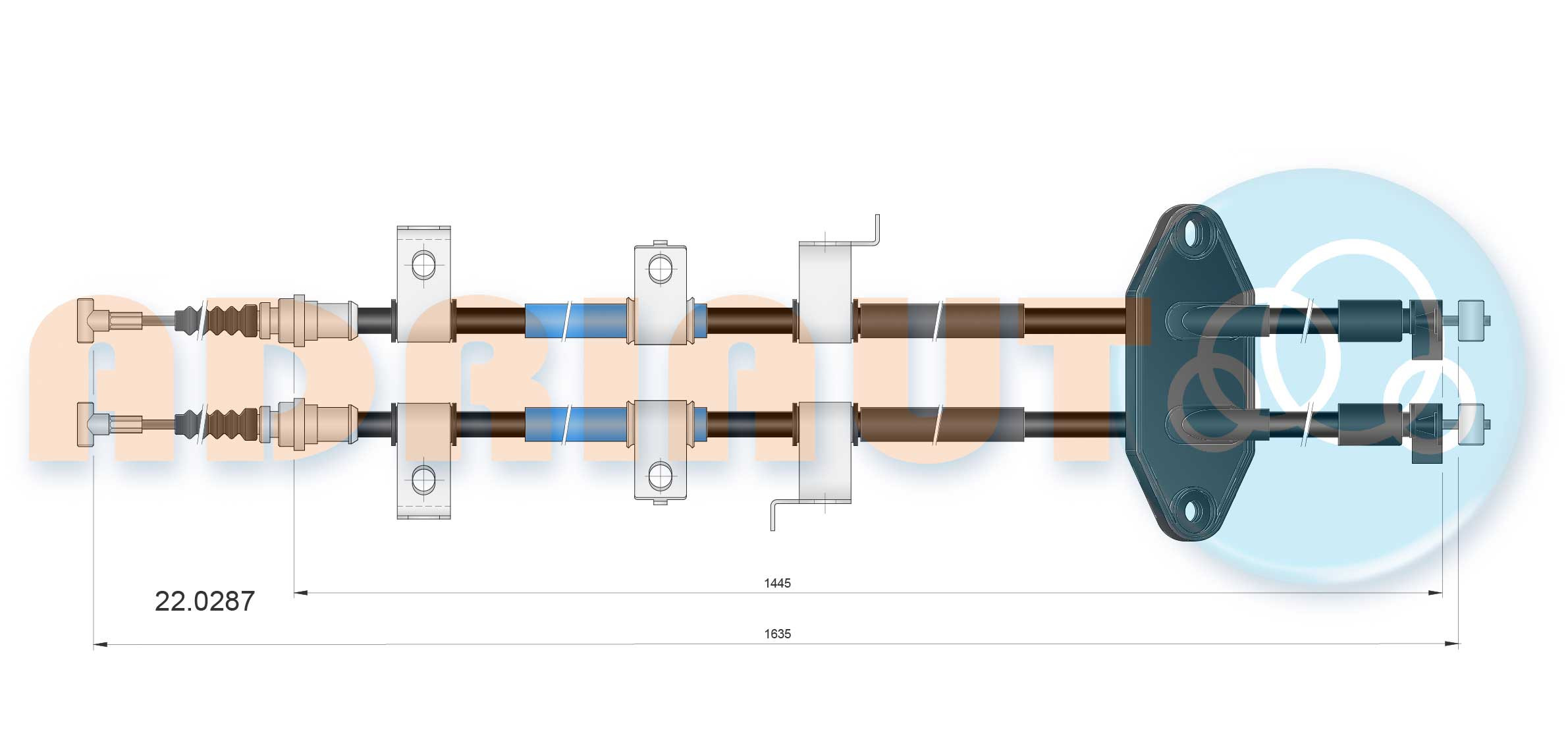 ADRIAUTO Seilzug, Feststellbremse