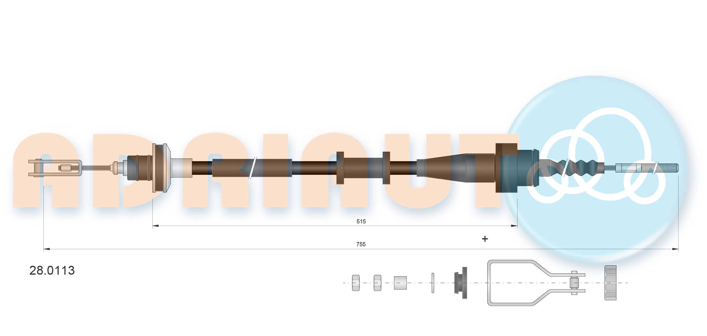 ADRIAUTO Seilzug, Kupplungsbetätigung