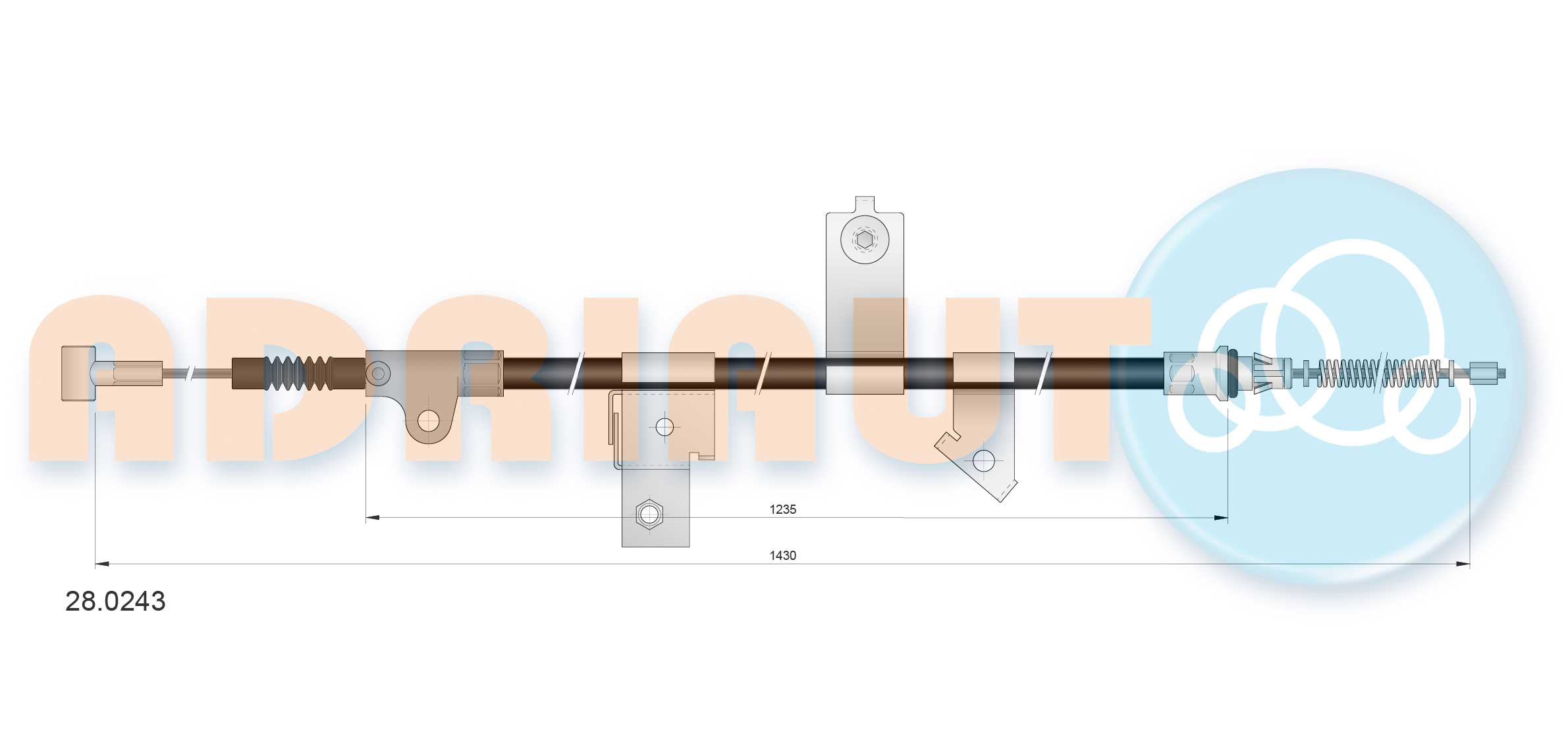 ADRIAUTO Seilzug, Feststellbremse
