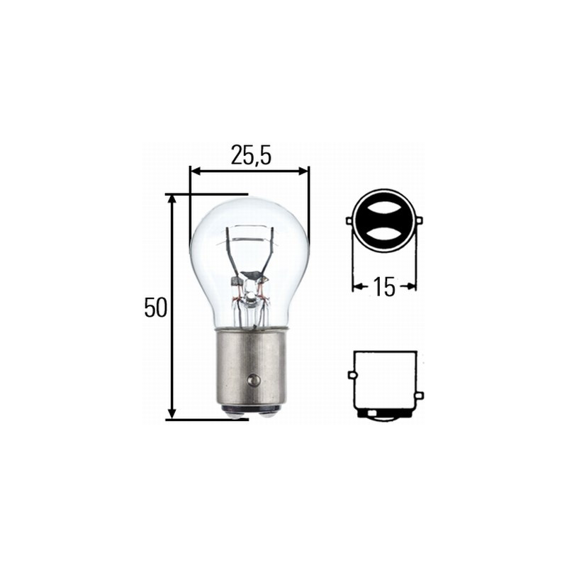 HELLA 8Gd 008 893-003 Ampoule - W21/5W - Standard - 12V - 21/5W - Type De Culot: W21/5W - Blister - Quantité: 2
