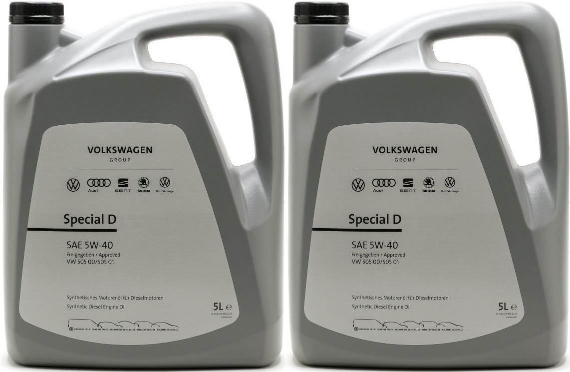 Original VW Special D SAE 5W-40 Motorenöl G 052 167 M4 2x 5 = 10 Liter ...
