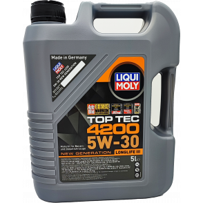 Liqui Moly 3707 5W-30 Top Tec 4200 Longlife III Motoröl 5l Kanister