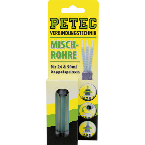 3 Stk. Petec 98603 Statikmischrohr für 24ml Doppelspritze, 50ml Doppelkartusche