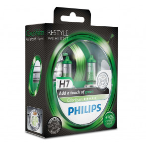 Philips H7 12V 55W PX26d ColorVision green +60% 2st.