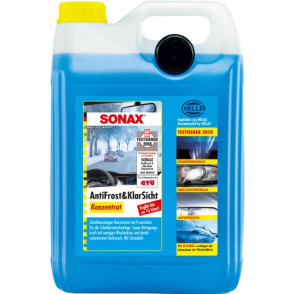 SONAX AntiFrost & KlarSicht CLASSIC Citrusduft Konzentrat 5Liter Scheibenwaschanlagen-Frostschutz sorgt für klare Sicht | Art-Nr. 03325050
