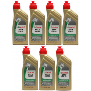 Castrol MTX 10W-40 Motorrad-Getriebeöl 7x 1l = 7 Liter