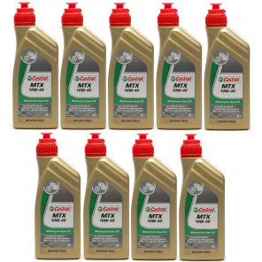 Castrol MTX 10W-40 Motorrad-Getriebeöl 9x 1l = 9 Liter