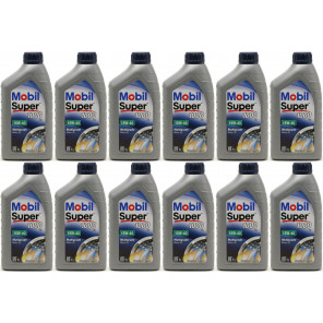 Mobil Super 1000 X1 15W-40 Motoröl 12x 1l = 12 Liter