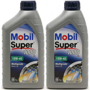 Mobil Super 1000 X1 15W-40 Motoröl 2x 1l = 2 Liter