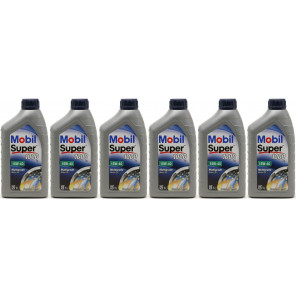 Mobil Super 1000 X1 15W-40 Motoröl 6x 1l = 6 Liter