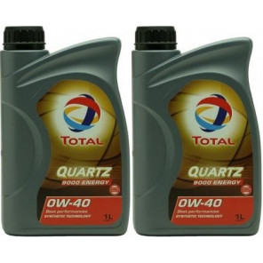 Total Quartz 9000 Energy 0W-40 Motoröl 2x 1l = 2 Liter