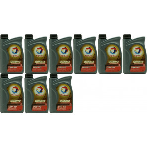 Total Quartz 9000 Energy 0W-40 Motoröl 9x 1l = 9 Liter