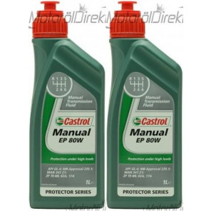 Castrol Manual EP 80W Schaltgetriebeöl 2x 1l = 2 Liter