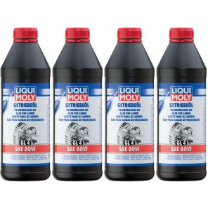Liqui Moly 1020 Getriebeöl (GL4) SAE 80W 4x 1l = 4 Liter