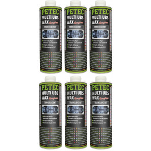 Petec Multi UBS WAX transparent 1000ml Saugdose 6x 1l = 6 Liter
