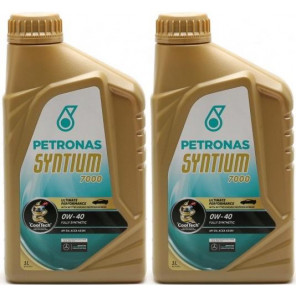 Petronas Syntium 7000 0W-40 Motoröl 2x 1l = 2 Liter