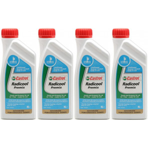 Castrol Radicool Premix Kühlerfrostschutz Fertigmischung 4x 1l = 4 Liter