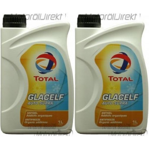 Total Glacelf Auto Supra Kühlerfrostschutz Konzentrat 2x 1l = 2 Liter