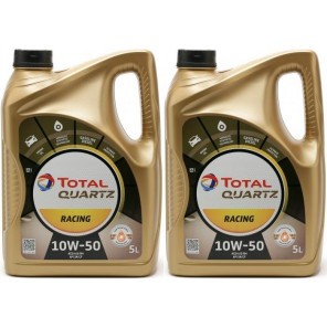 Total Quartz Racing 10W-50 Motoröl 2x 5 = 10 Liter