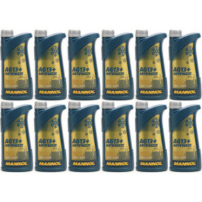 Mannol Kühlerfrostschutz Antifreeze AG13+ -40 Fertigmischung 12x 1l = 12 Liter
