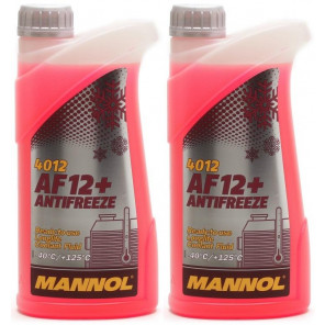 Mannol Kühlerfrostschutz Antifreeze AF12+ -40 Fertigmischung 2x 1l = 2 Liter