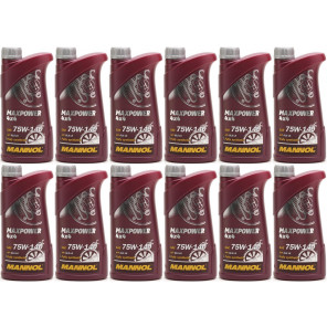 MANNOL Maxpower 4x4 75W-140 API GL 5 LS 12x 1l = 12 Liter