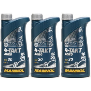 MANNOL 4-Takt Agro SAE 30 3x 1l = 3 Liter