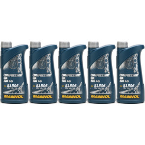 MANNOL Compressor Oil ISO 46 5x 1l = 5 Liter