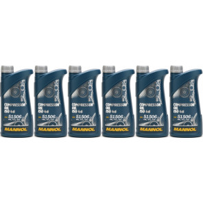 MANNOL Compressor Oil ISO 46 6x 1l = 6 Liter