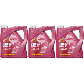 MANNOL Energy Ultra JP 5W-20 Motoröl 3x 4l = 12 Liter