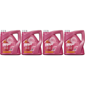 MANNOL Energy Ultra JP 5W-20 Motoröl 4x 4l = 16 Liter