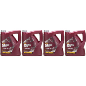 MANNOL Racing+Ester 10W-60 Motoröl 4x 4l = 16 Liter