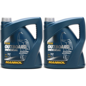 MANNOL Outboard Universal TCW2 Motoröl 2x 4l = 8 Liter
