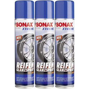 SONAX XTREME Reifen Glanz Spray 3x 400 Milliliter